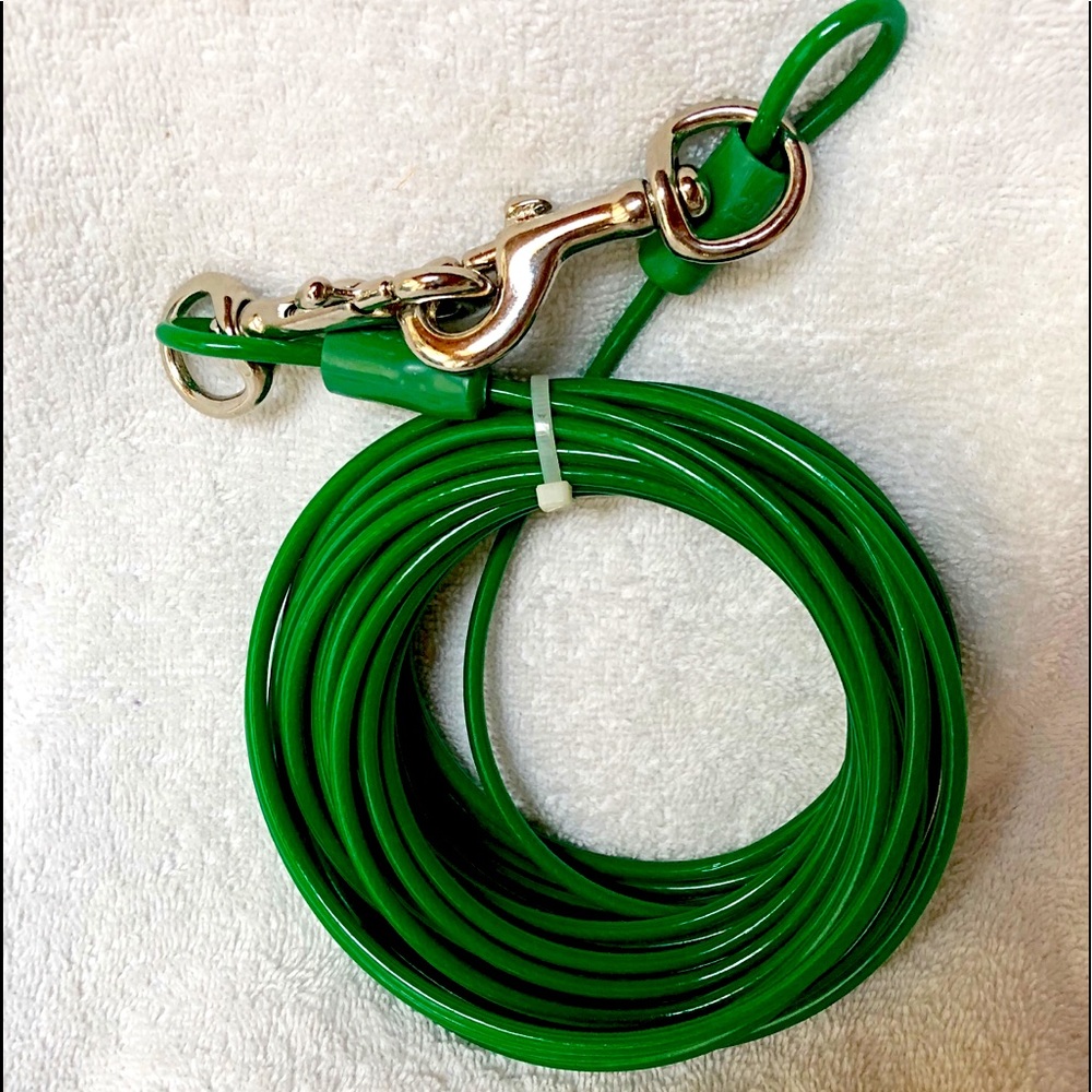 TOP PAW - TIE OUT Green Leash